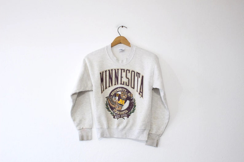 Vintage University Of Minnesota Gophers Sweatshirt, Minnesota University Football Fans