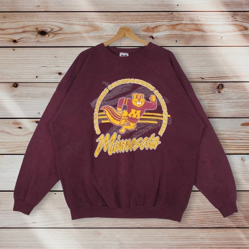 Vintage University Of Minnesota Gophers Sweatshirt, Vintage Minnesota Sweatshirt, Minnesota T-Shirt, Minnesota Hoodie