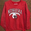 Vintage University Of Nebraska Cornhuskers Ncaa Football 1980S Red Crewneck Sweatshirt