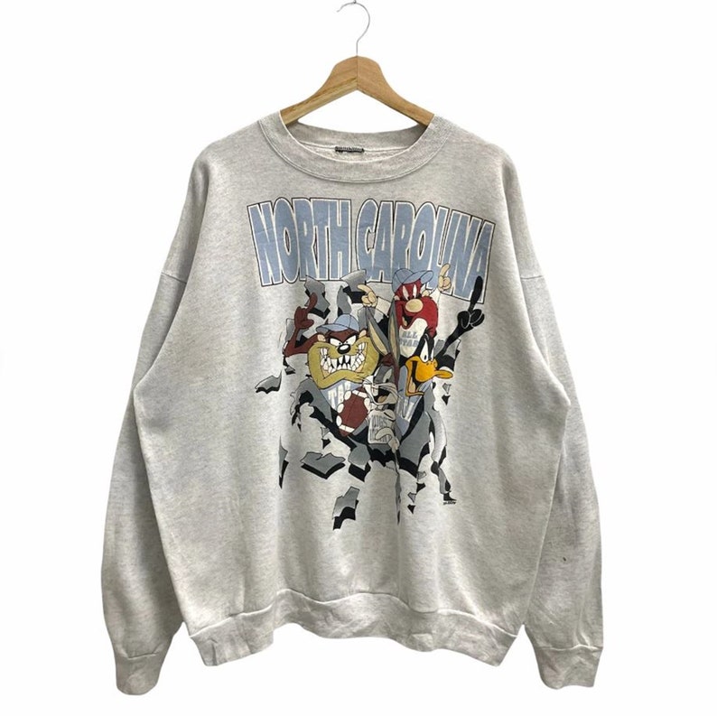 Vintage University Of North Carolina Crewneck Sweatshirt, Vintage North Carolina Sweatshirt