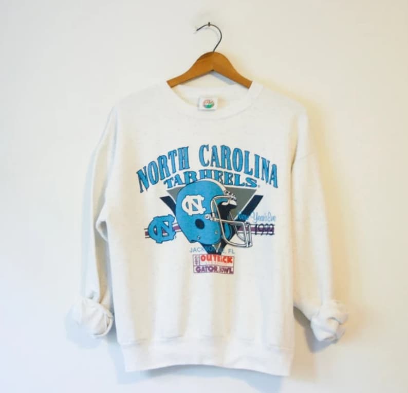 Vintage University Of North Carolina Tar Heels 1993 Gator Bowl Sweatshirt, North Carolina Hoodie, North Carolina Shirt