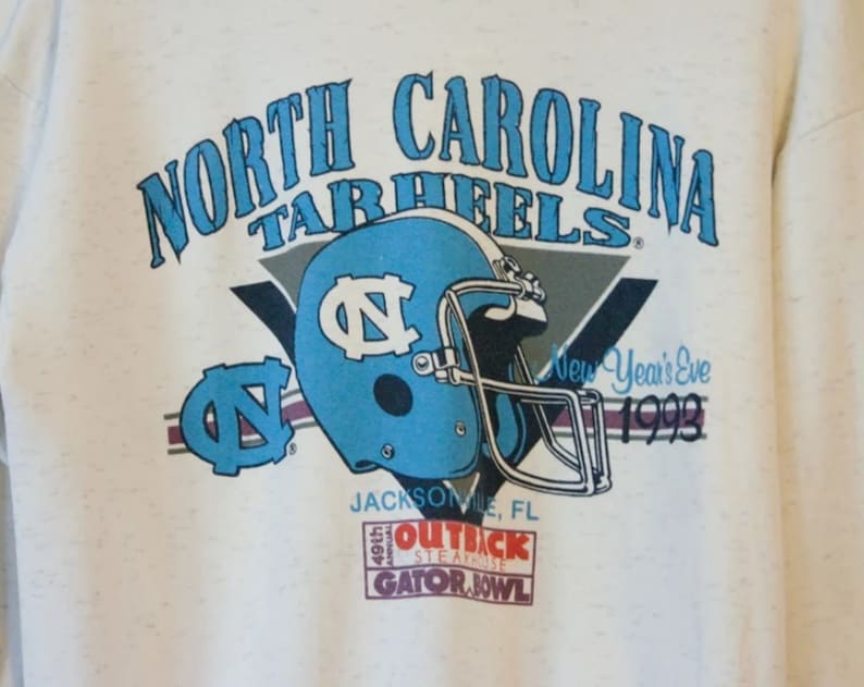 Vintage University Of North Carolina Tar Heels 1993 Gator Bowl Sweatshirt, North Carolina Hoodie, North Carolina Shirt - Image 2