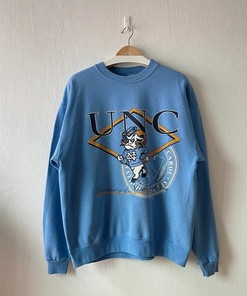 Vintage University Of North Carolina Tar Heels Crewneck Sweatshirt, North Carolina Shirt, Gift For Him