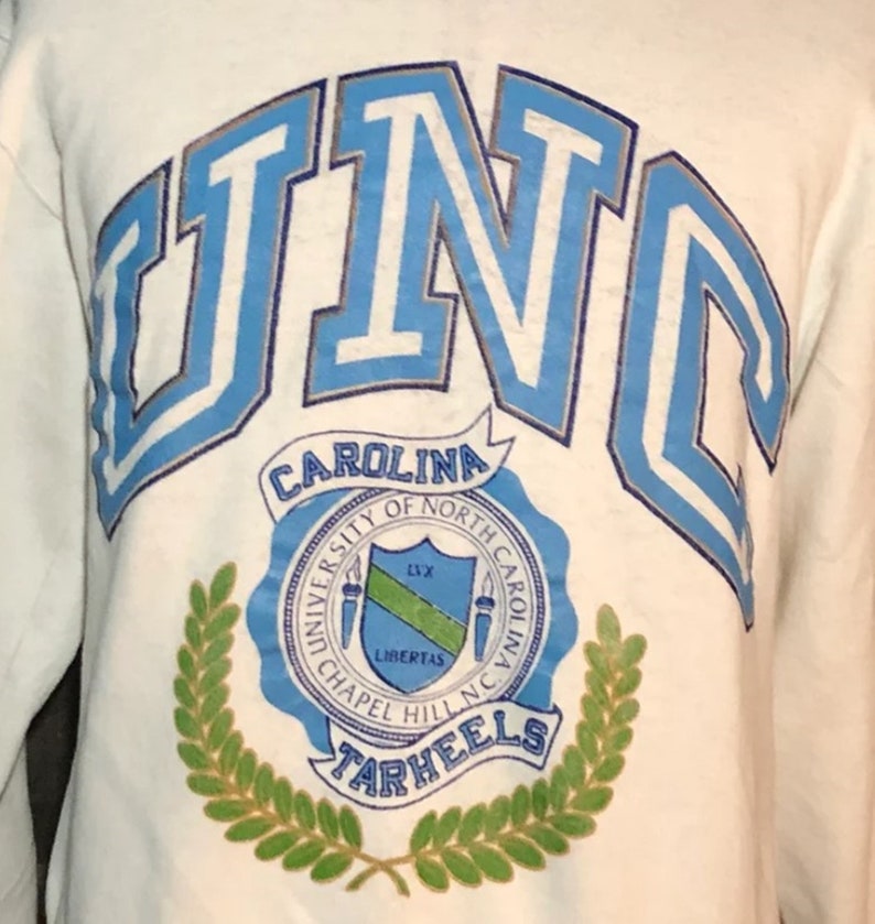 Vintage University Of North Carolina Tarheels Ncaa 1980S Sweatshirt, North Carolina Sweater, Gift For Her, Gift For Him - Image 2