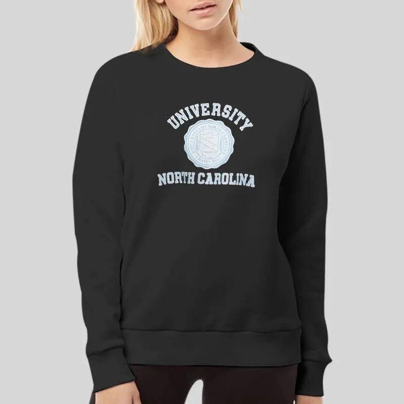 Vintage University Of North Carolina Unc Crewneck Sweatshirt Hoodie Shirt Gifts For Fans, College Student Unisex Tee