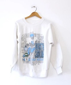 Vintage University Of North Carolina Unc Tar Heels Sweatshirt, Vintage 90S Shirt, Unc Tar Heels Sweater, College Shirts