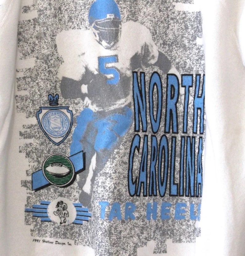 Vintage University Of North Carolina Unc Tar Heels Sweatshirt, Vintage 90S Shirt, Unc Tar Heels Sweater, College Shirts - Image 2