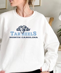 Vintage University Of North Carolina Unisex Tar Heels Crewneck Sweatshirt Gifts For Ncaa Fans