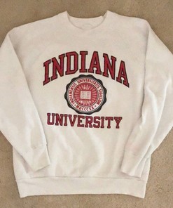 Vintage University of Indiana Hoosiers Logo Sweatshirt, NCAA Indiana Hoosiers Shirt, Unisex Shirt Sweater Hoodie