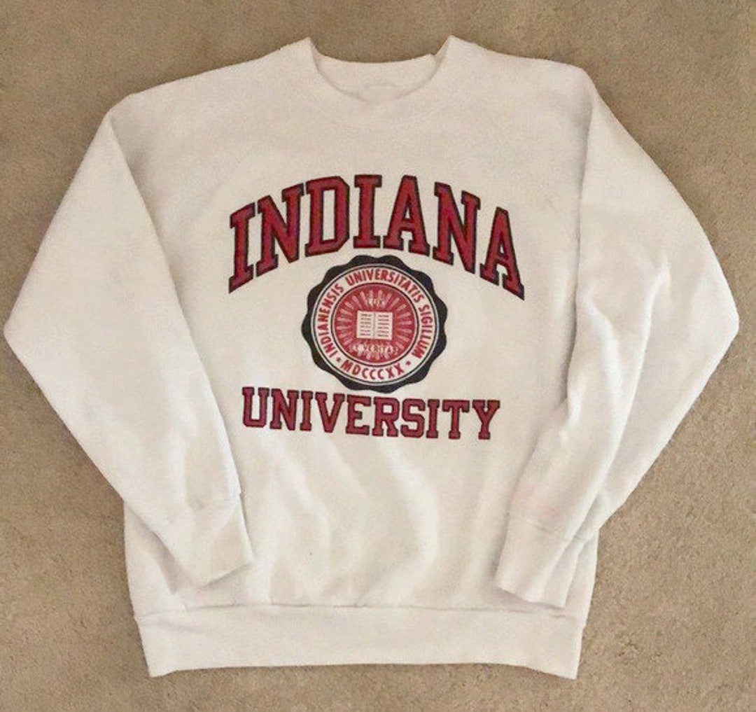 Vintage University of Indiana Hoosiers Logo Sweatshirt, NCAA Indiana Hoosiers Shirt, Unisex Shirt Sweater Hoodie