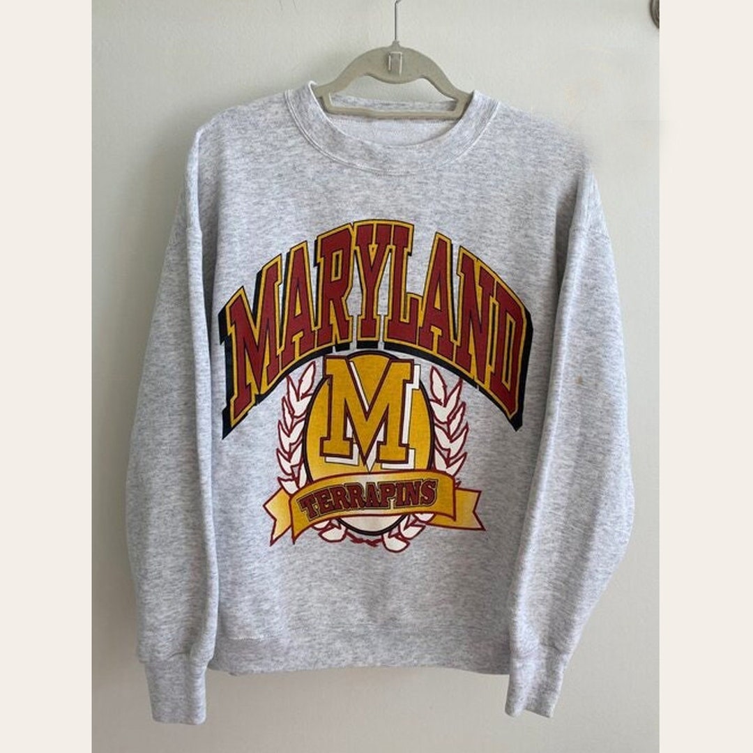 Vintage University of Maryland Logo Crewneck Sweatshirt, Indiana Hoosiers Shirt, NCAA Shirt, Football Vintage Shirt, Graphic Tee Shirt