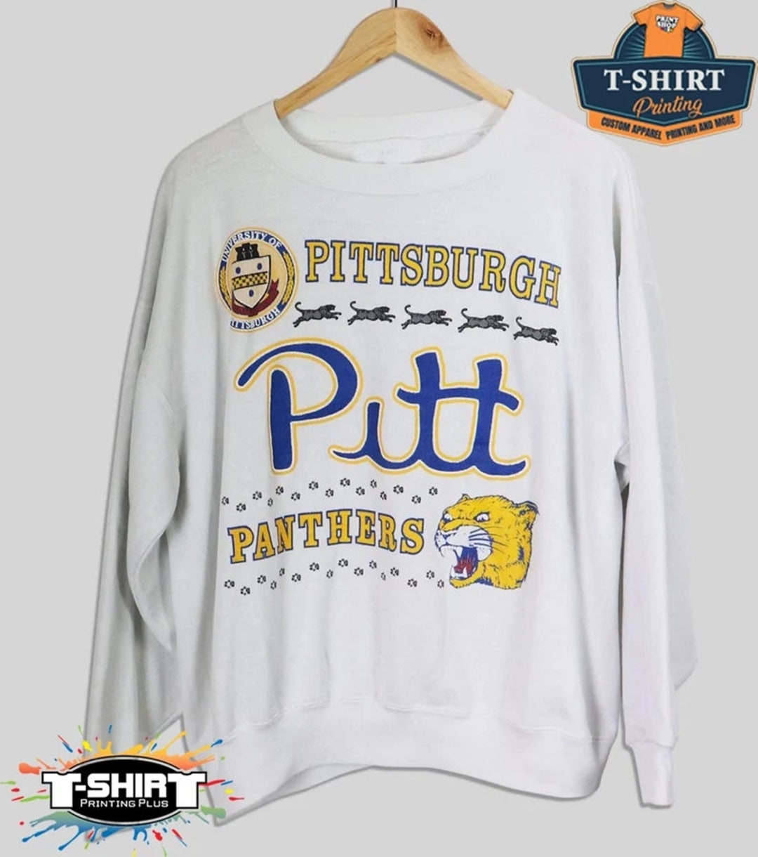 Vintage University of Pitt Panthers Logo Sweatshirt, Pittsburgh Panthers Shirt, University of Pittsburgh Shirt, Unisex Shirt