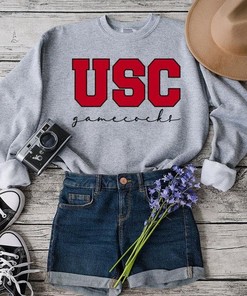 Vintage Usc University Of South Carolina Sweatshirt, Vintage 90S Shirt, T-Shirt, Hoodie, Usc Shirts