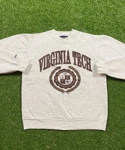 Vintage Virginia Tech University Crewneck Sweatshirt, Hoodie