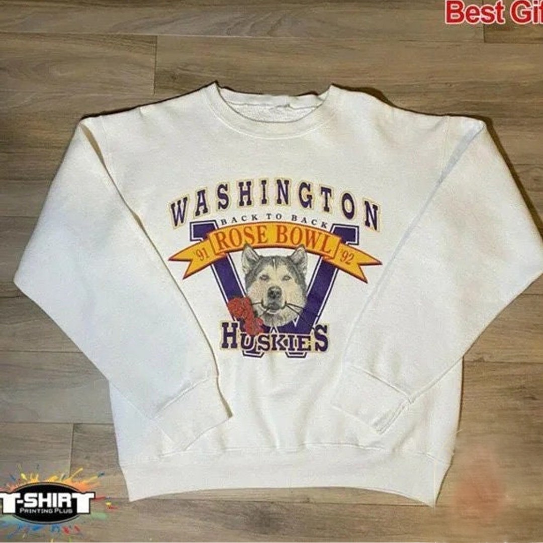 Vintage Washington Huskies Rose Bowl Sweatshirt, University Of Washington Shirt, NCAA Shirt,Football Vintage Shirt, Unisex Tshirt Sweatshirt