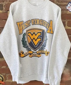 Vintage West Virginia University Mountaineers Shirt Sweatshirt Hoodie Gifts for NCAA Fans