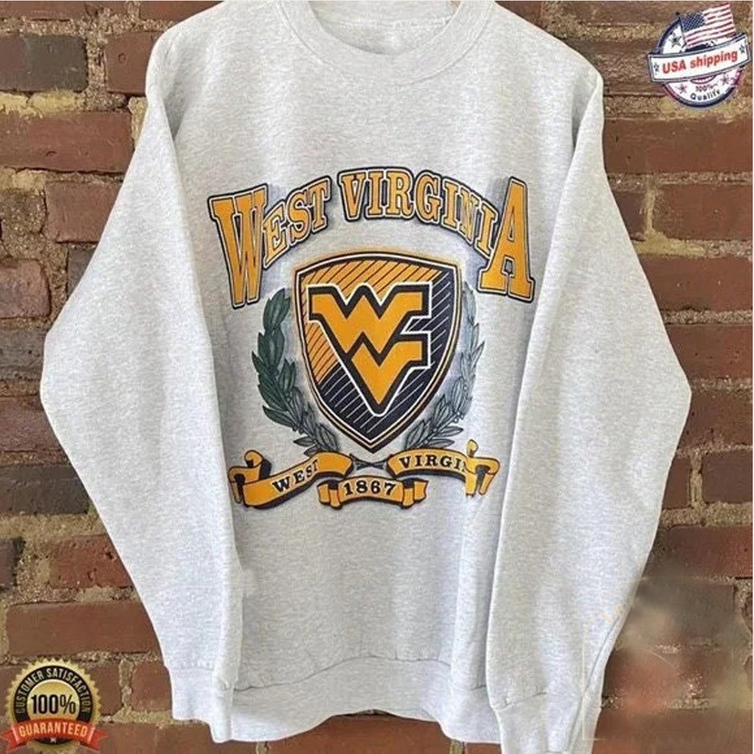 Vintage West Virginia University Mountaineers Shirt Sweatshirt Hoodie Gifts for NCAA Fans