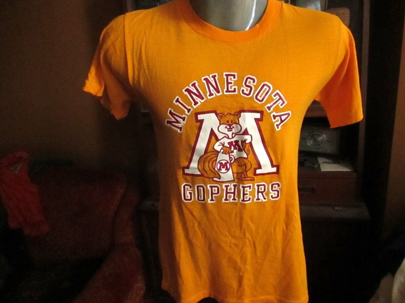 Vtg 80S University Minnesota Golden Gophers T-Shirt Usa, Minnesota Football Gifts For Ncaa Fans