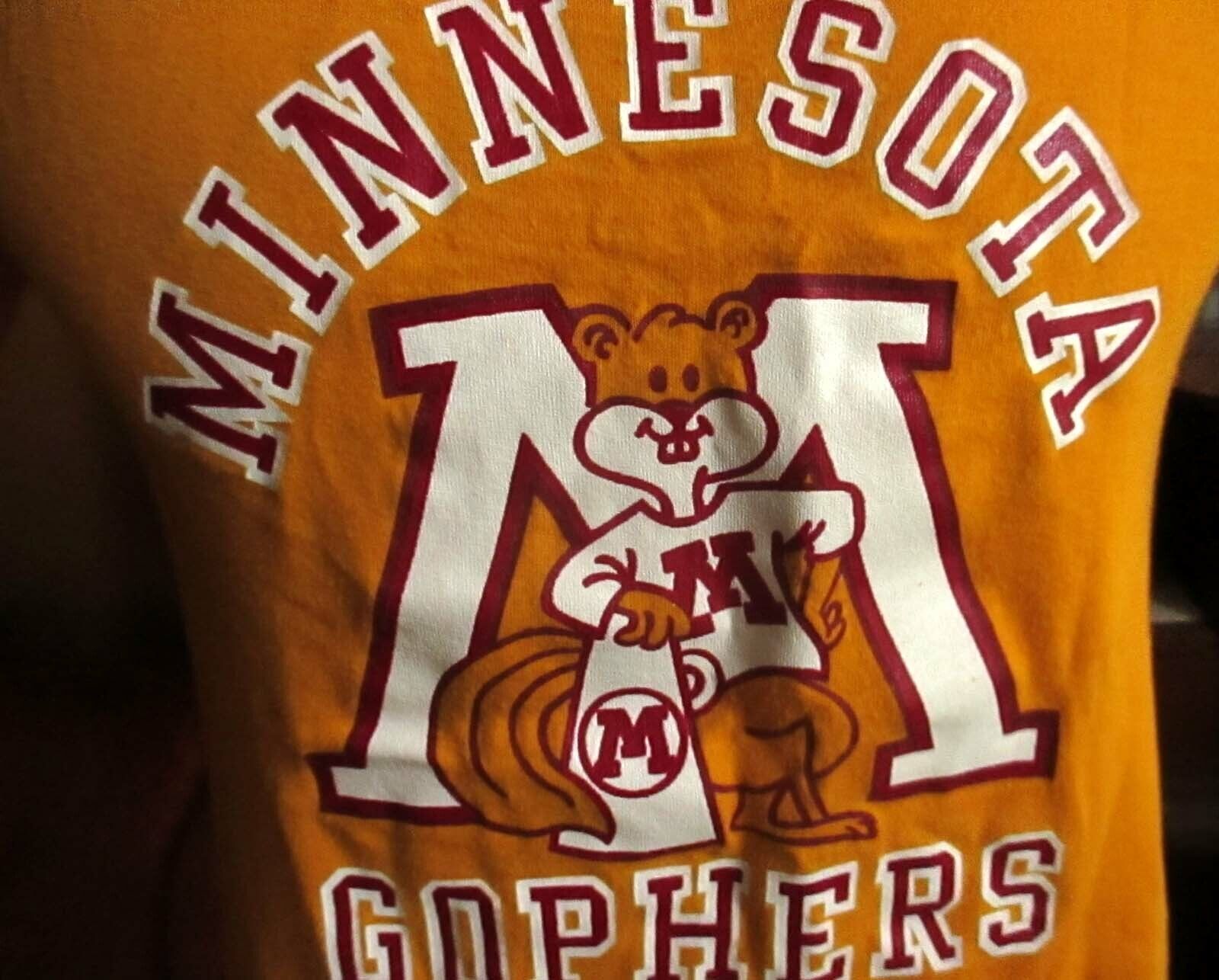 Vtg 80S University Minnesota Golden Gophers T-Shirt Usa, Minnesota Football Gifts For Ncaa Fans - Image 3