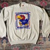Vtg Ku Jayhawks Kansas University Pullover Sweatshirt