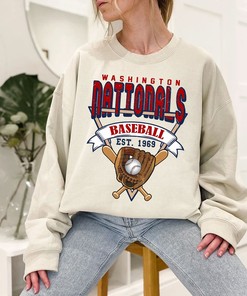 Washington Baseball Crewneck Sweatshirt, Washington MLB Shirt, Baseball Fan Gifts, Washington Fan Shirt