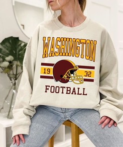Washington Football Sweatshirt, Vintage Retro Washington Football Shirt for NFL Fans
