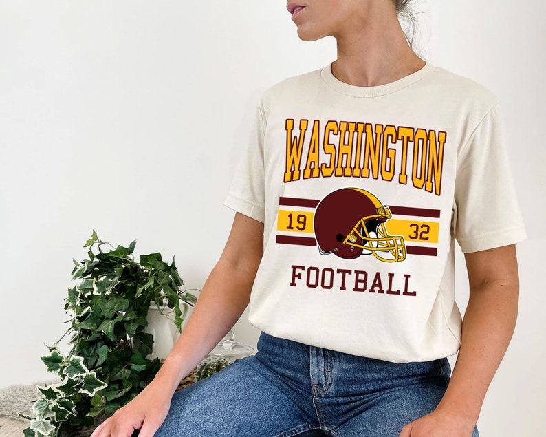 Washington Football Sweatshirt, Vintage Retro Washington Football Shirt for NFL Fans - Image 4