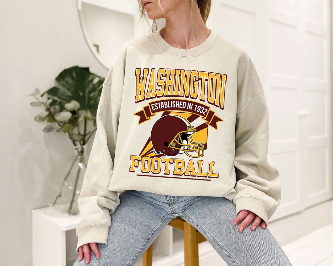 Washington Football Team Sweatshirt, Retro Washington Football Shirt for NFL Fans