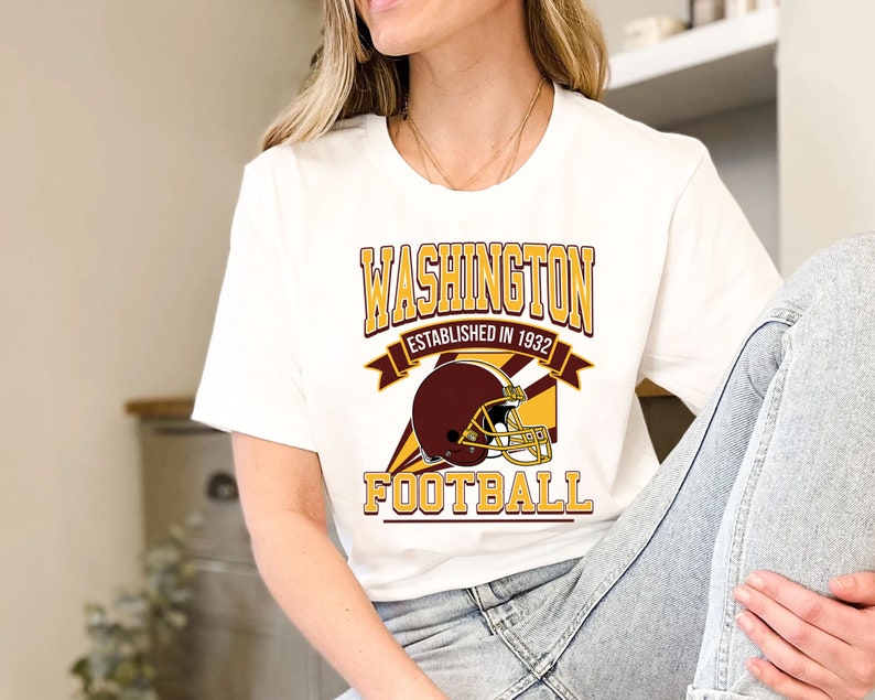 Washington Football Team Sweatshirt, Retro Washington Football Shirt for NFL Fans - Image 3