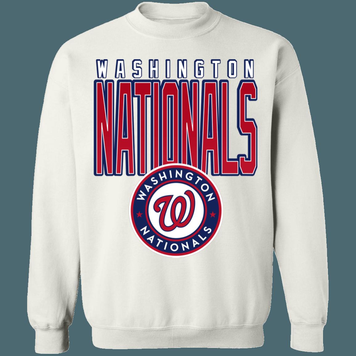 Washington Nationals Retro 90's MLB Crewneck Sweatshirt Hoodie Shirt for Baseball Fans