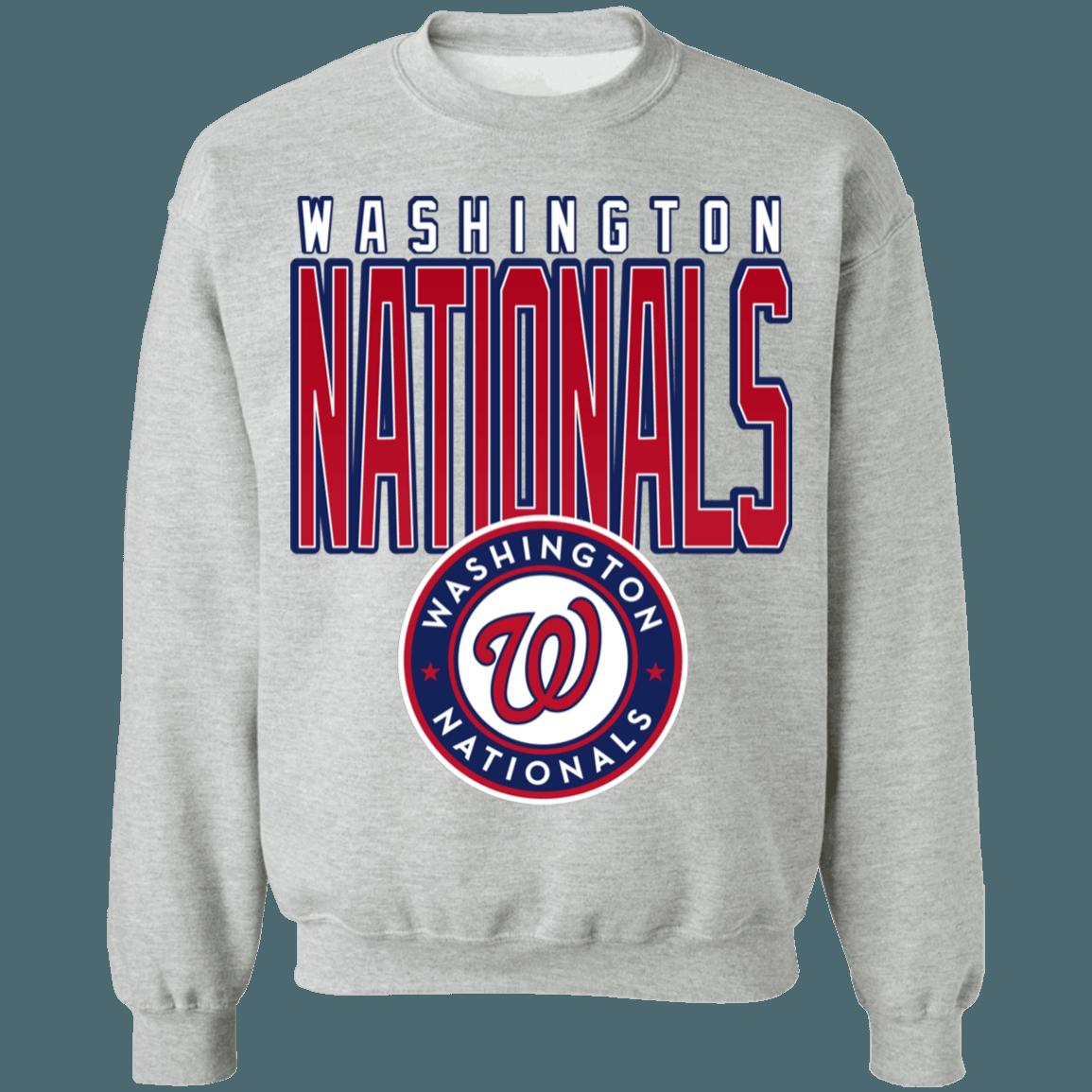 Washington Nationals Retro 90's MLB Crewneck Sweatshirt Hoodie Shirt for Baseball Fans - Image 2
