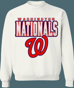 Washington Nationals Retro MLB Crewneck Sweatshirt Hoodie Shirt for Baseball Fans