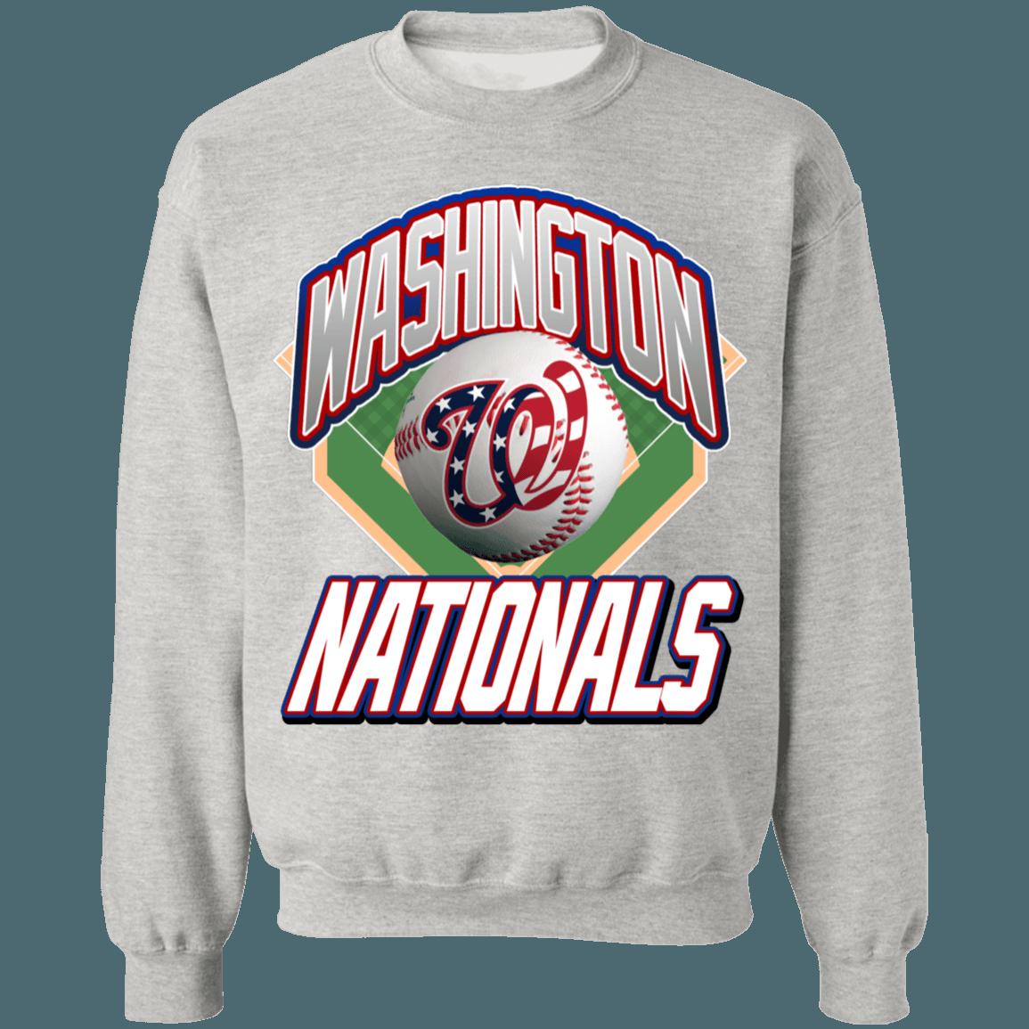 Washington Nationals Vintage MLB Crewneck Sweatshirt Hoodie Shirt for MLB Fans - Image 3