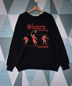 Western Kentucky Basketball Sweatshirt, Western Kentucky Baskelball Crewneck Sweatshirt