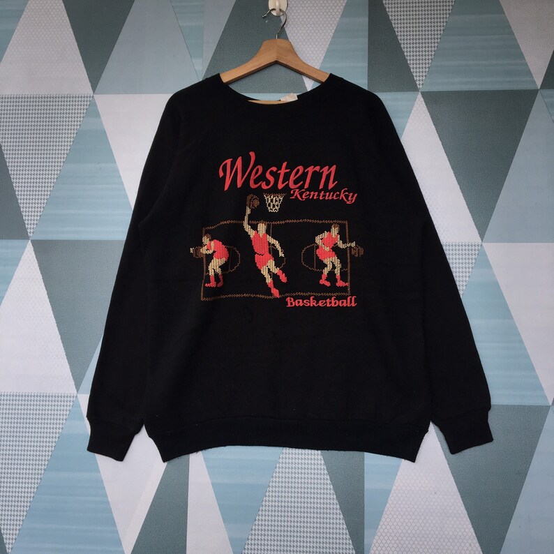 Western Kentucky Basketball Sweatshirt, Western Kentucky Baskelball Crewneck Sweatshirt