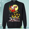 Western Kentucky Hilltoppers Snoopy Christmas Sweaters Santa Claus With Sleigh Sweatshirts