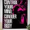 Women Gym Banner Flag Tapestry Home Decor Motivational Quotes, Motivation Flag, Inspirational gym flags