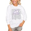 Women'S White Tcu Horned Frogs Bold Type Perfect Pullover Sweatshirt, University Football Fan Shirt, Tcu Student Gifts