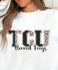Womens Tcu Football Sweatshirt, Cheetah Tcu Shirt, Horned Frogs Sweatshirt, Trendy Football Shirt, Tcu Student Gifts