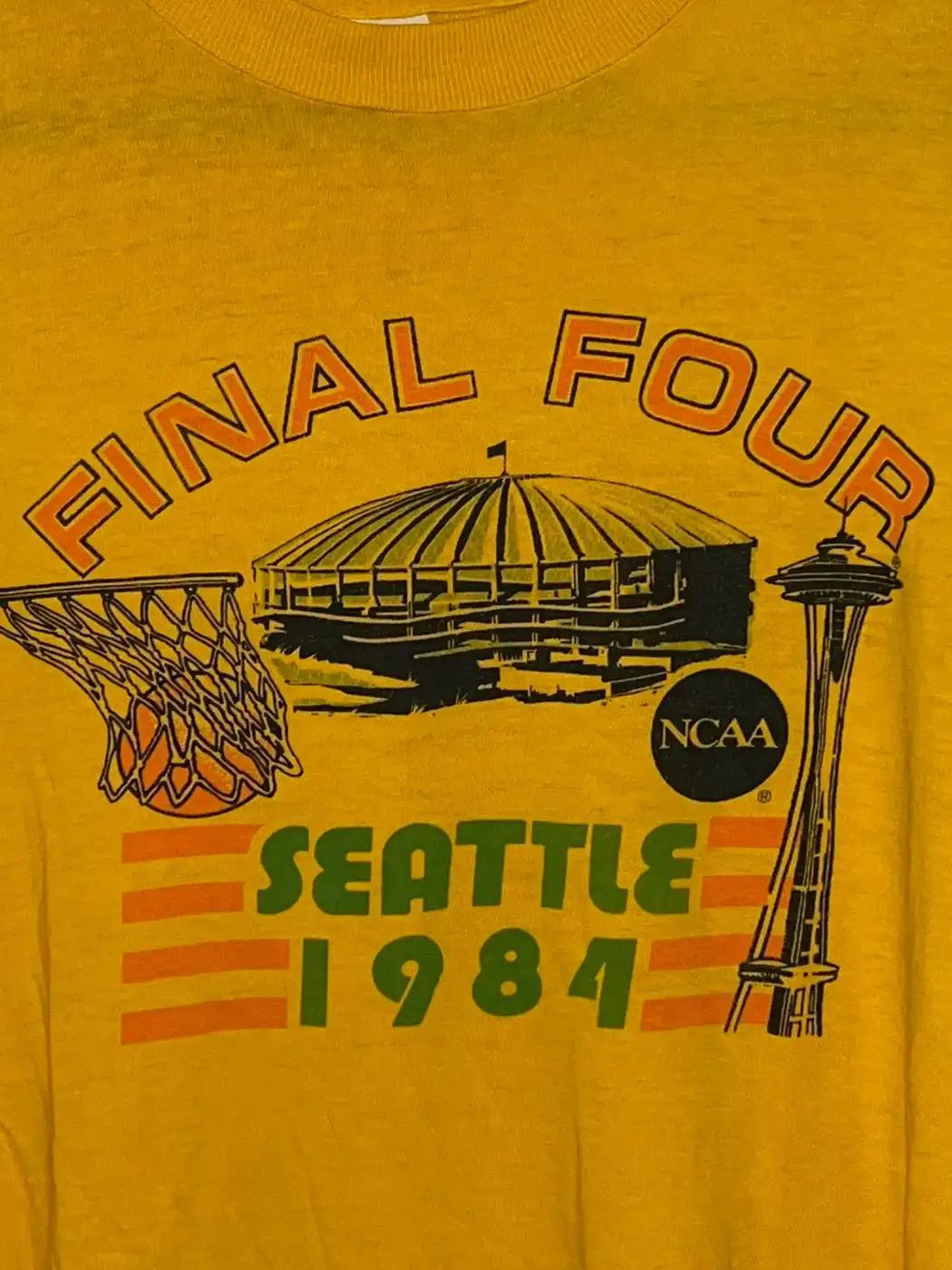 1984 Seattle Ncaa Final Four - Collegiate Pacific T-Shirt Sweatshirt American Football Sweatshirt Sports Gifts