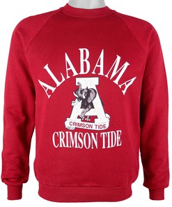 1990S Vintage Style Alabama Crimson Tide Crew Neck Sweatshirt Hoodie Shirt Reprinted Full Size Gifts For Fans