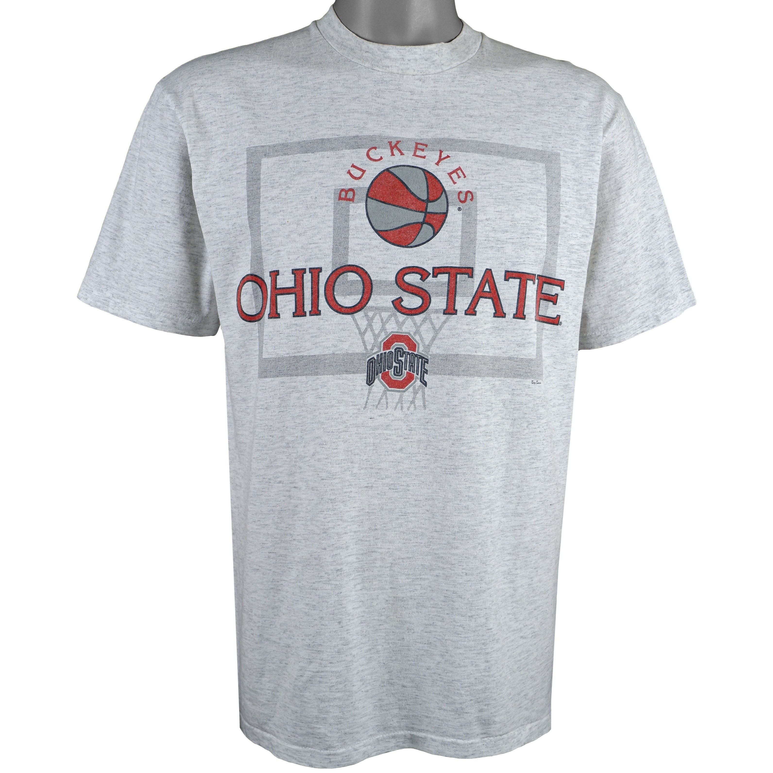 1990S Vintage Style Ncaa Ohio State Buckeyes Deadstock T-Shirt Hoodie Sweatshirt Reprinted Full Size Gifts For Fans
