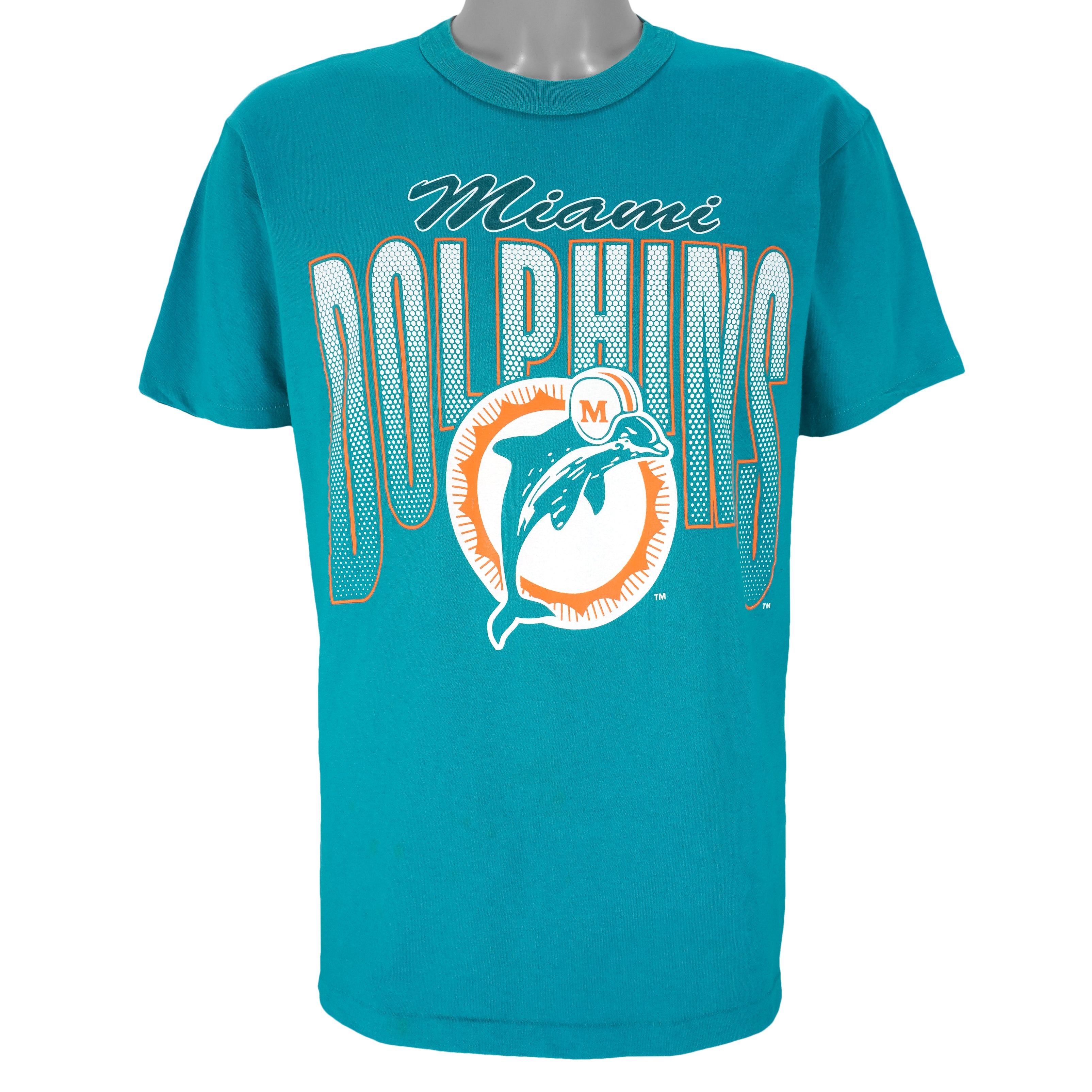 1990S Vintage Style Nfl Miami Dolphins Spell-Out T-Shirt Hoodie Sweatshirt Reprinted Full Size Gifts For Fans