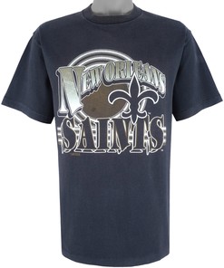 1990S Vintage Style Nfl New Orleans Saints Spell-Out T-Shirt Hoodie Sweatshirt Reprinted Full Size Gifts For Fans