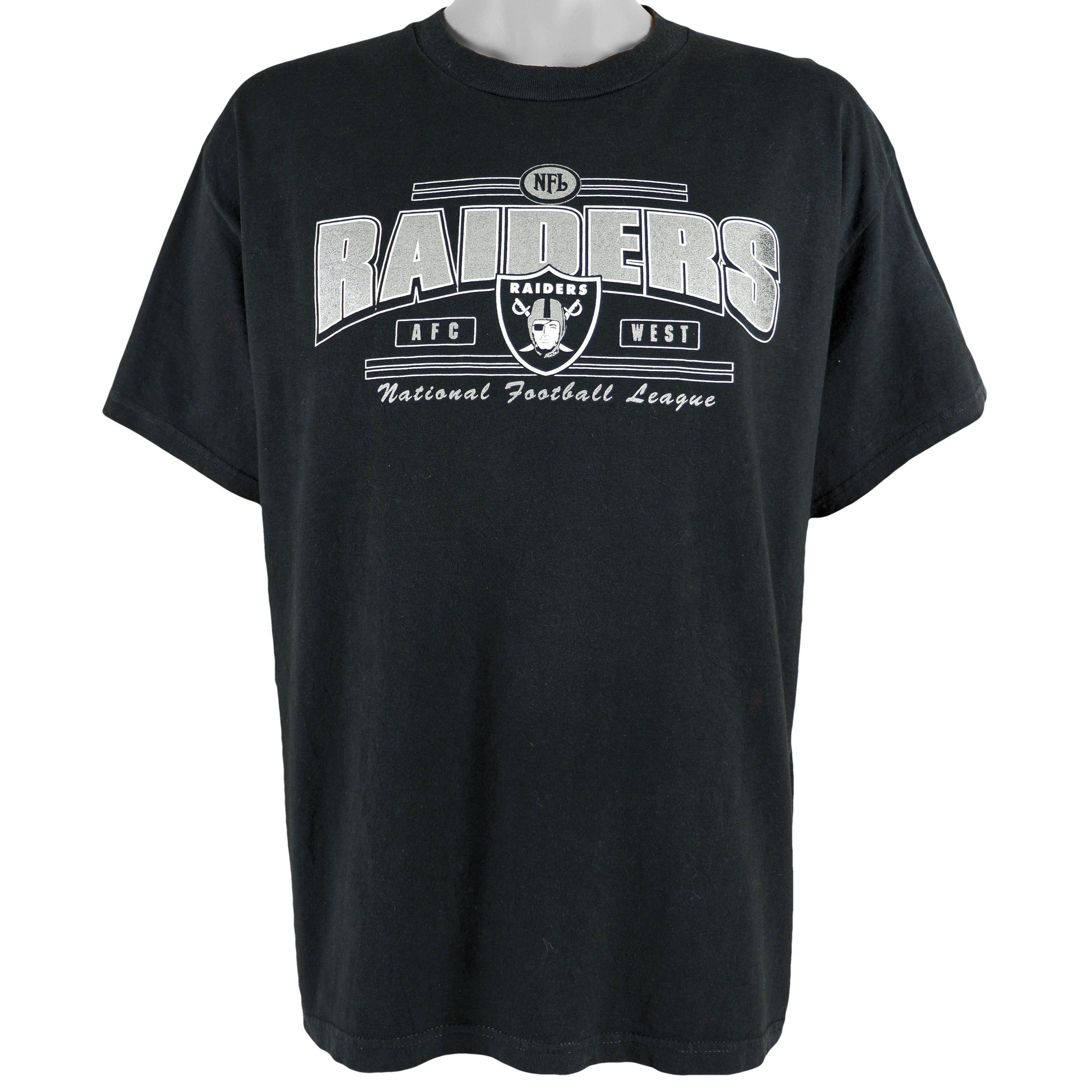 1990S Vintage Style Nfl Oakland Raiders Spell-Out T-Shirt Hoodie Sweatshirt Reprinted Full Size Gifts For Fans