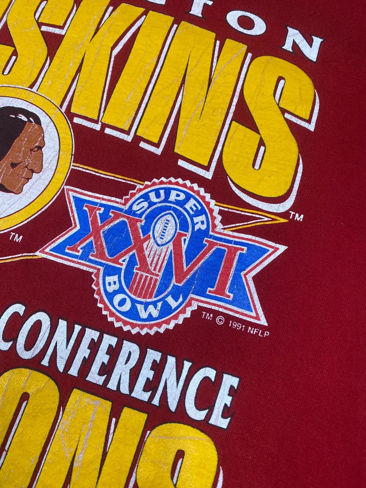 1991 Vintage Style NFL Was Redskins NFC Champions Sweatshirt T-shirt, NFL Football Teams Gifts For Fans - Image 3