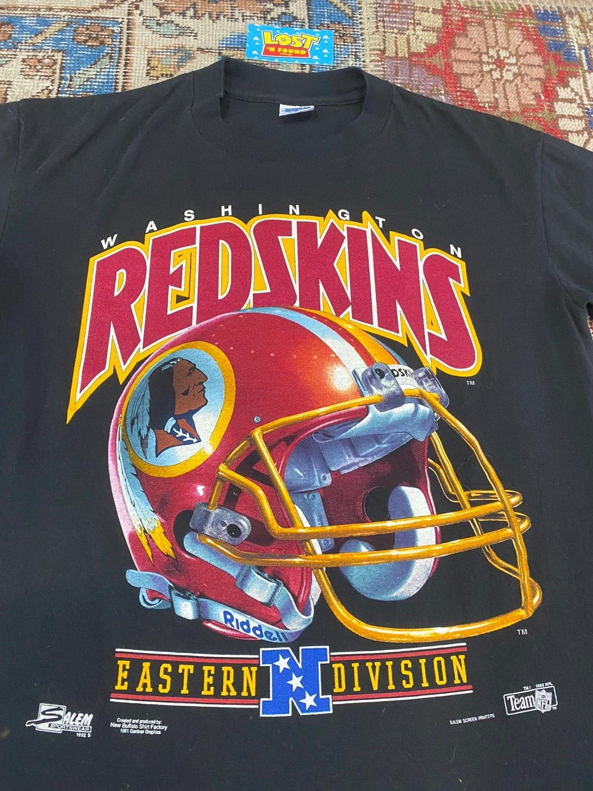 1992 Vintage Style NFL Was Redskins Helmet Logo Sweatshirt T-shirt Ideal Gift for NFL Fans