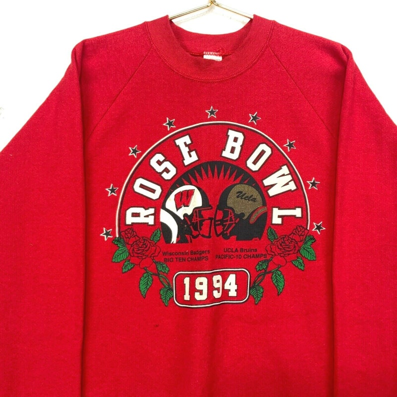 1994 Wisconsin Badgers Rose Bowl Vintage Crewneck Sweatshirt, Hoodie, T-Shirt - NCAA Shirt Sweatshirt, Hoodie - Image 2