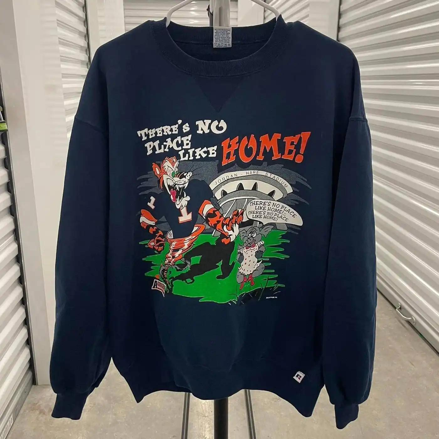 1997 Vintage Style Russell Athletic Auburn Tigers University American Sweatshirt Gifts For Ncaa