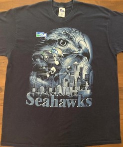 2001 Vintage Style NFL Seattle Seahawks Graphic Sweatshirt T-shirt, NFL Football Teams Gifts For Fans